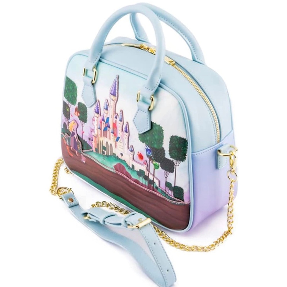 Loungefly Disney Princess Sleeping Beauty Castle Crossbody Bag - Picture 3 of 4